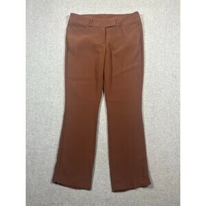 Amanda Uprichard Paris Cropped Pant Women's X-Small Brown Low Rise Slant Pockets